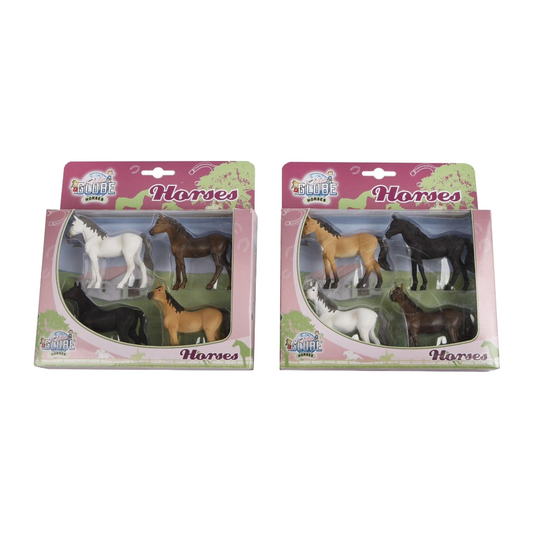 4 Pack of different coloured Horses