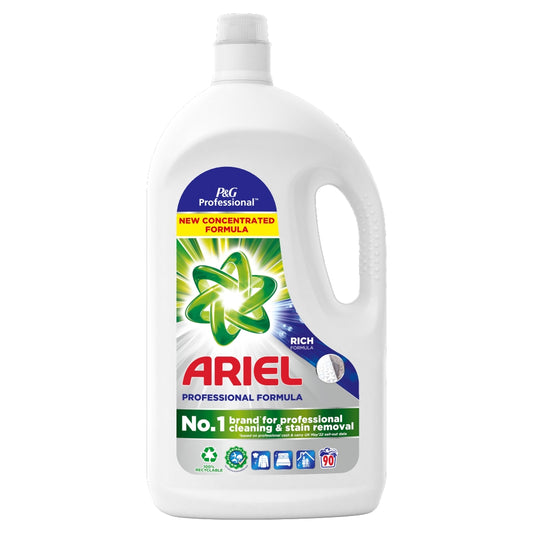 Bottle of Ariel Professional Washing Liquid 4.05L