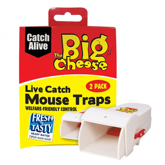 2 pack of live catch mouse traps from Big Cheese