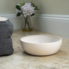 Floor Grip Bamboo Bowl 17cm pictured on the floor 