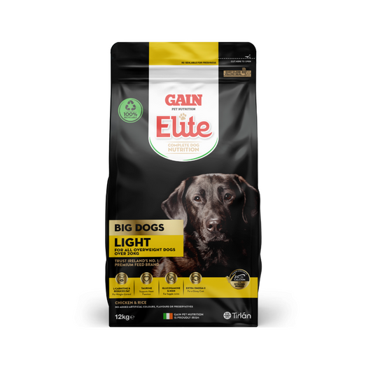 Gain Elite Big Dog Light 12kg Bag of Dog Food