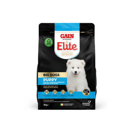 Gain Elite Big Dog Puppy 3kg Bag of Dog Food