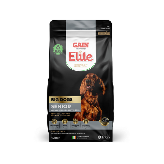 Gain Elite Big Dog Senior 12kg Bag of Dog Food