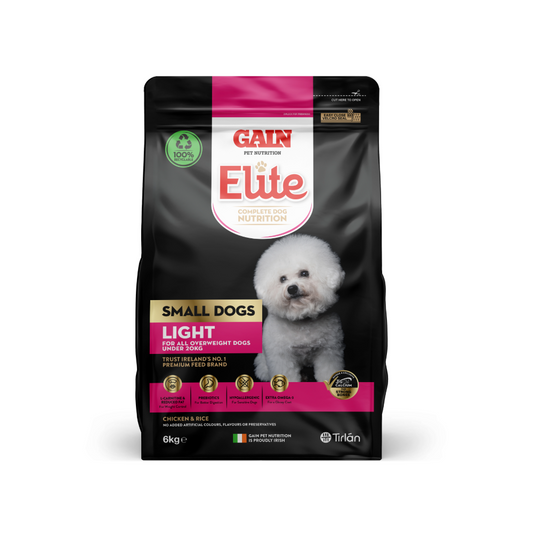 Gain Elite Small Dog Light 6kg Bag of Dog Food