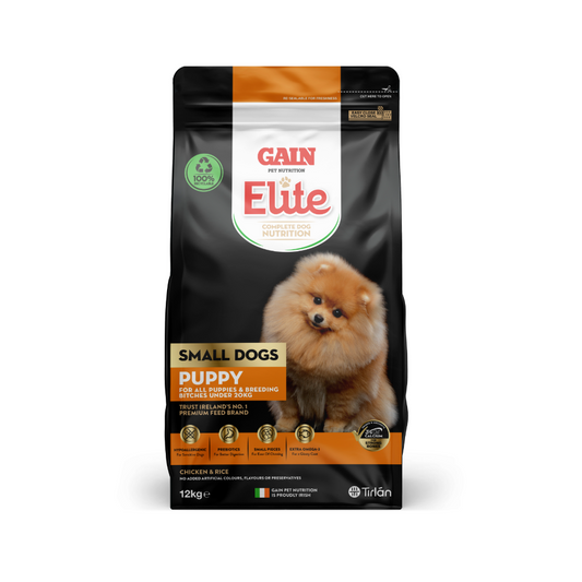 Gain Elite Small Dog Puppy 12kg Bag of Dog Food