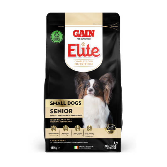 Gain Elite Small Dog Senior 15kg Bag o Dog Food