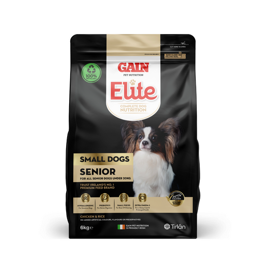 Gain Elite Small Dog Senior 6kg Bag of Dog Food