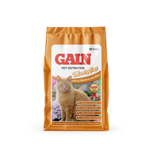 Gain Meaty Cat 2kg Bag of Cat Food