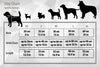 County Limerick GAA Dog Jersey size chart