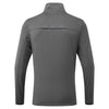 Rear view of the Portwest WX3 Half Zip Tech Fleece in metal grey