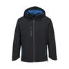 Front view of the Portwest X3 Shell Jacket in a Black color