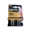 Duracell Plus + 100% Extra Life AAA 4 Pack