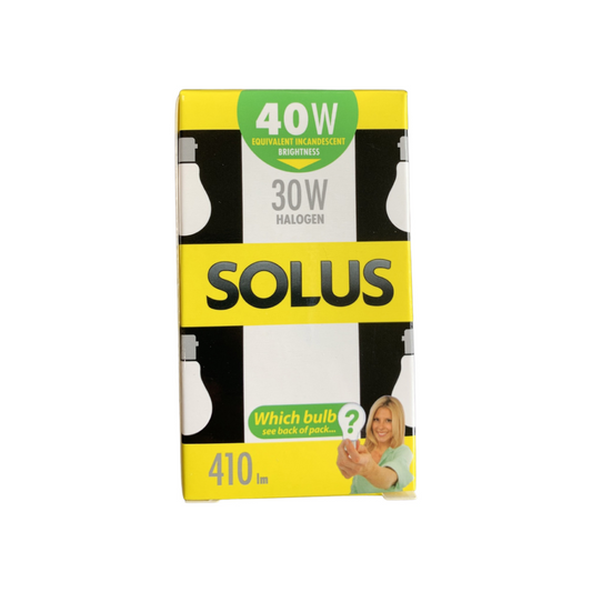 Solus (40W = 30W) BC Clear A55 Halogen E/Save