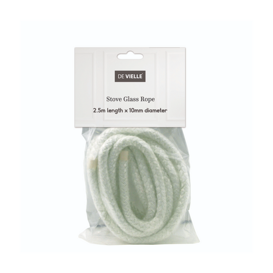 De Vielle White Stove Glass Rope 10mm x 2.5m