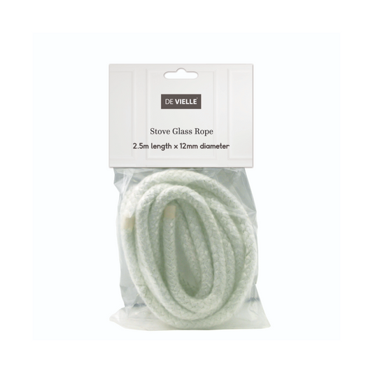 De Vielle Stove Glass Rope 12mm x 2.5m White