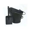 Castle Living Black Coal Bucket & Shovel Set