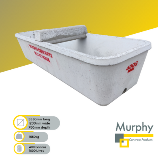 Murphys 400 Gallon Concrete Water Trough
