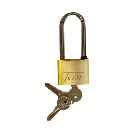 Tessi 50mm Brass Padlock Longshackle