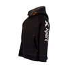 side view of the Xpert Junior Pullover Hoodie in black