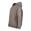 side view of the Xpert Junior Pullover Hoodie in grey