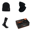 Xpert Winter Essentials Set Socks, Hat & Snood Black